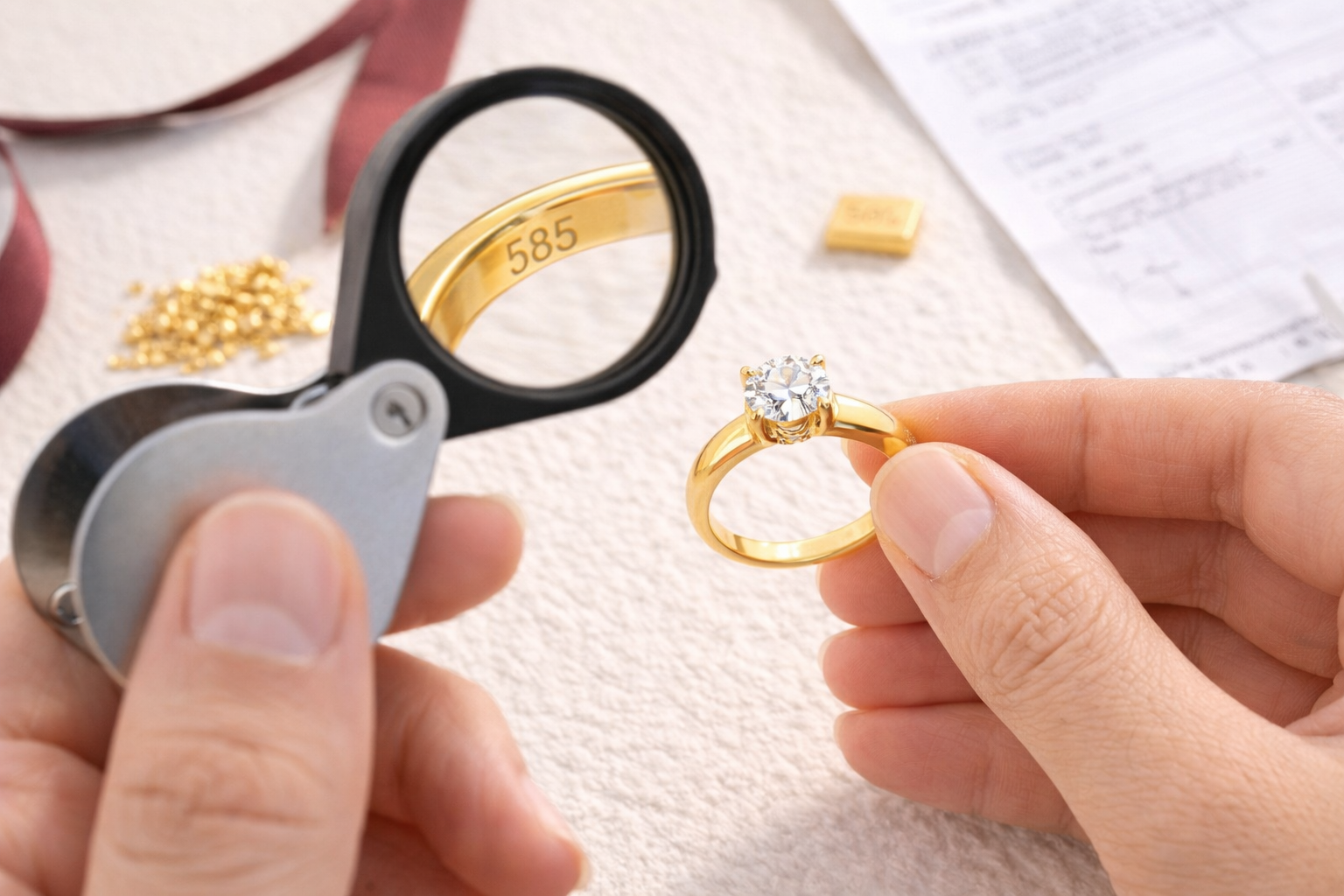 ako zistím či je šperk pravé zlato