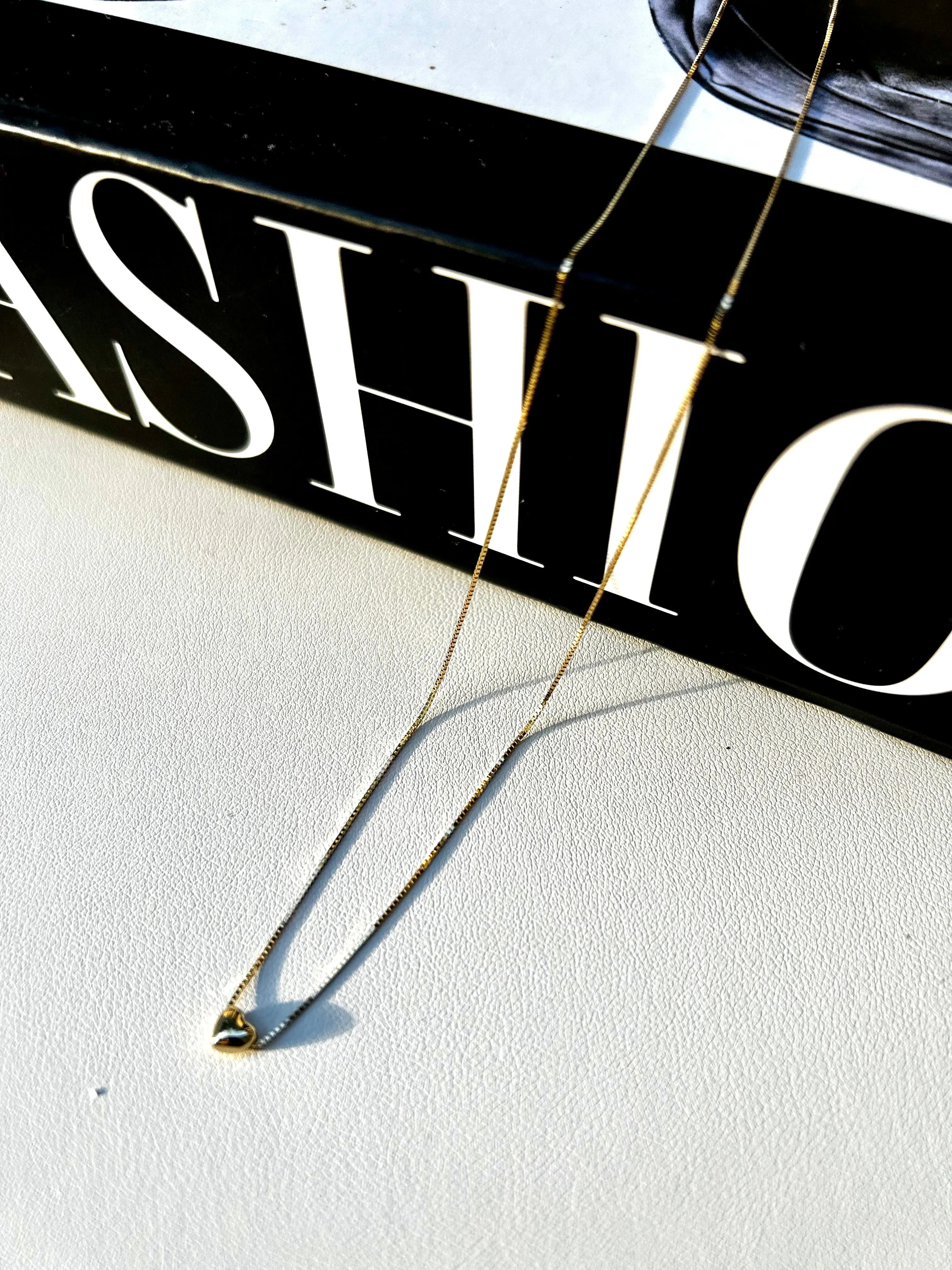 AMORE | Náhrdelník zo 14K zlata so srdiečkovým príveskom