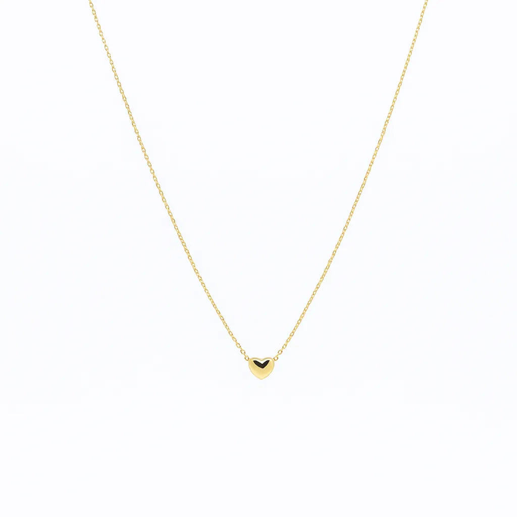 Zlatý náhrdelník CREYO AMORE so srdiečkovým príveskom