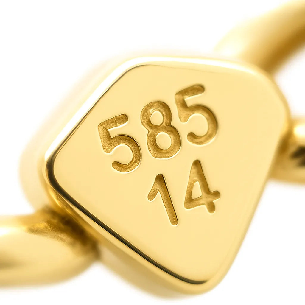 zlato označujúce 585 14 karát