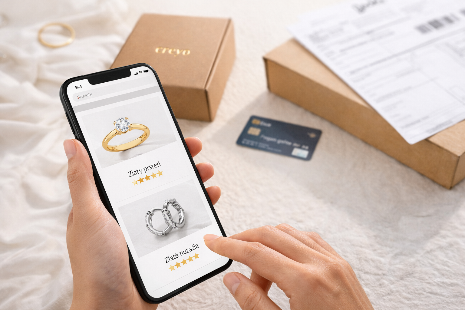 obrázok zobrazujúci bezpečnú platbu cez stránku creyo.sk