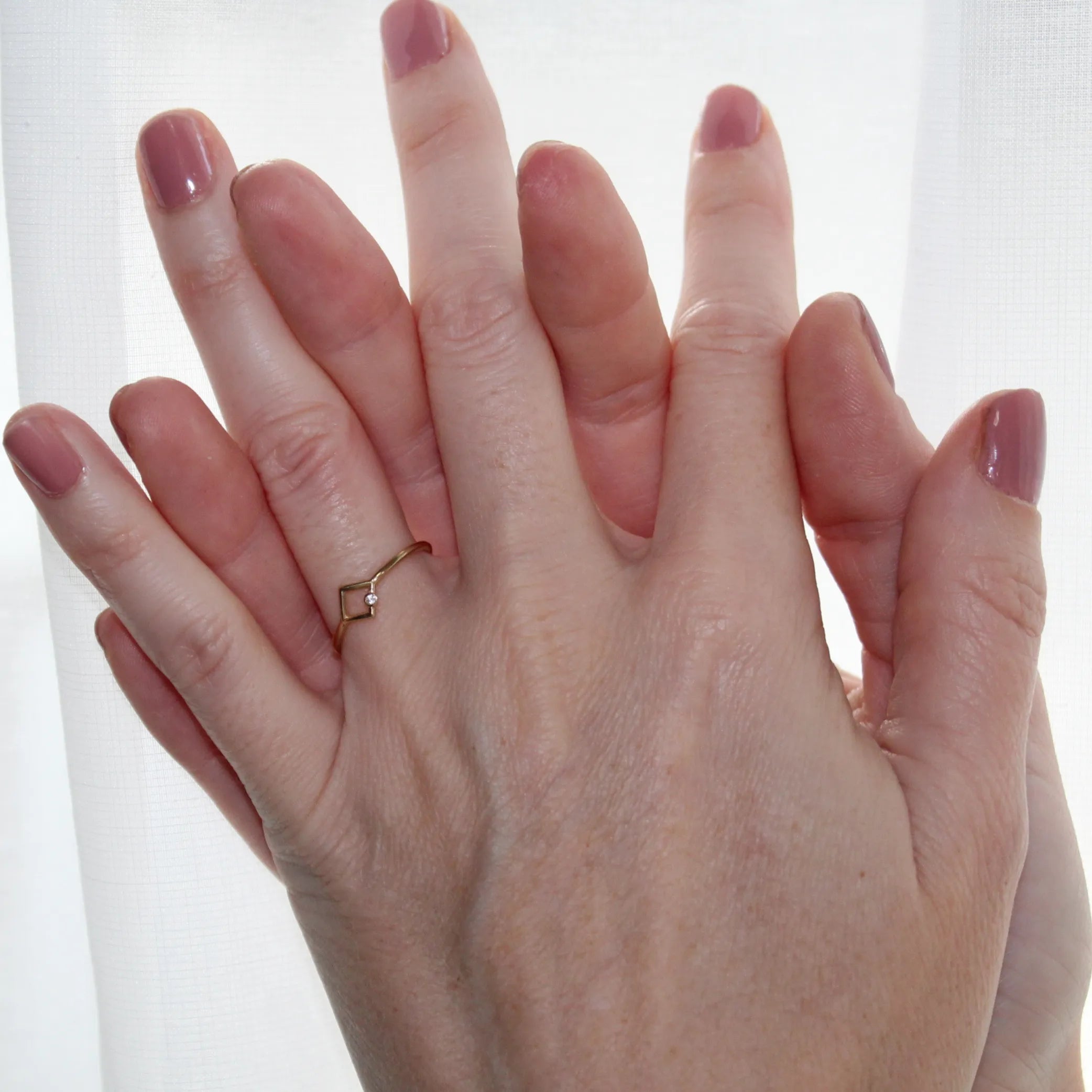 Prsteň GEOMETRIA SOLIS 14 karátové zlato